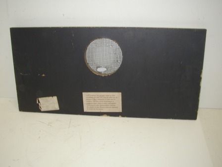 Sega / Zaxxon Cabinet Upper Back Panel (Item #10) $24.99